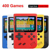 Retro przenośny Mini przenośny gra wideo konsoli 8-Bit 3.0 Cal kolorowy wyświetlacz LCD dla dzieci kolor gry gracz wbudowany w 400 gry 1